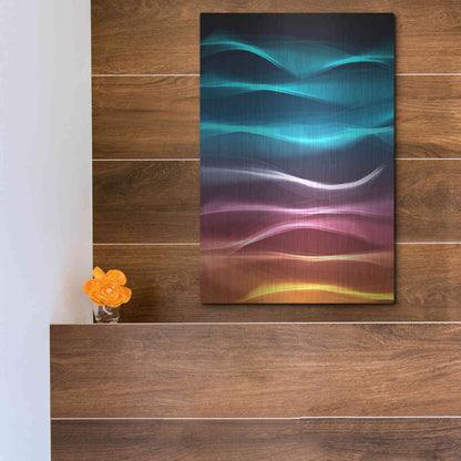 Luxe Metal Art 'Mysterious Light 22' by Irena Orlov, Metal Wall Art,12x16
