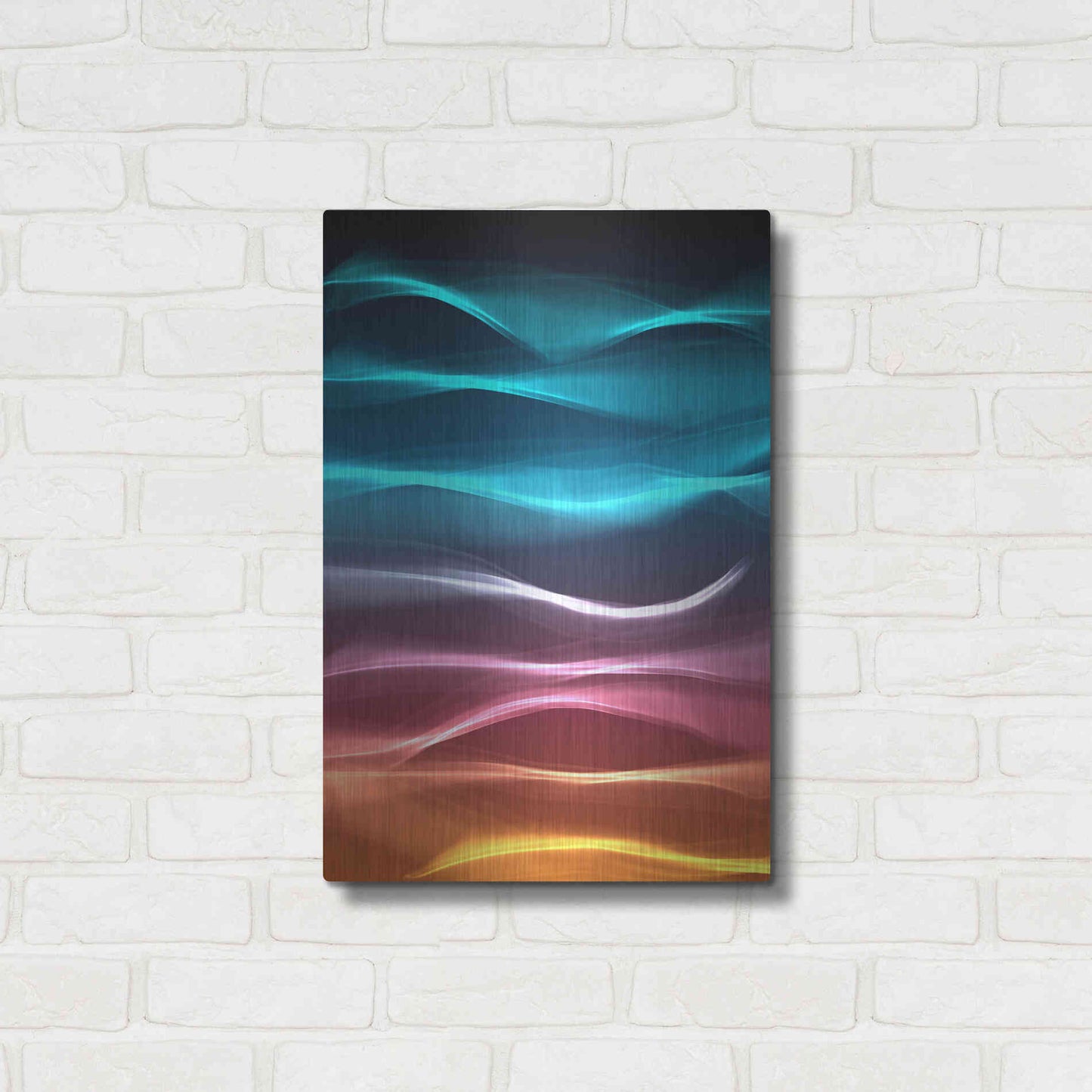 Luxe Metal Art 'Mysterious Light 22' by Irena Orlov, Metal Wall Art,16x24