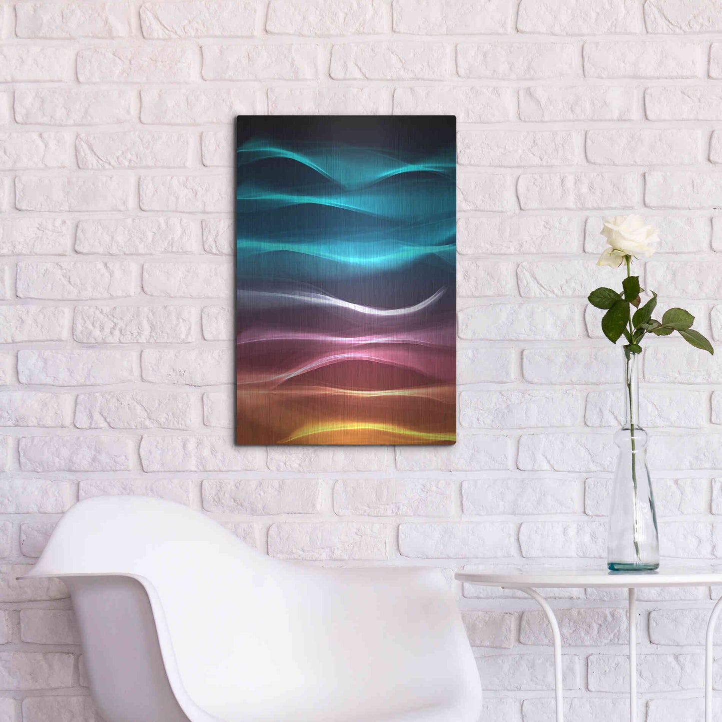 Luxe Metal Art 'Mysterious Light 22' by Irena Orlov, Metal Wall Art,16x24