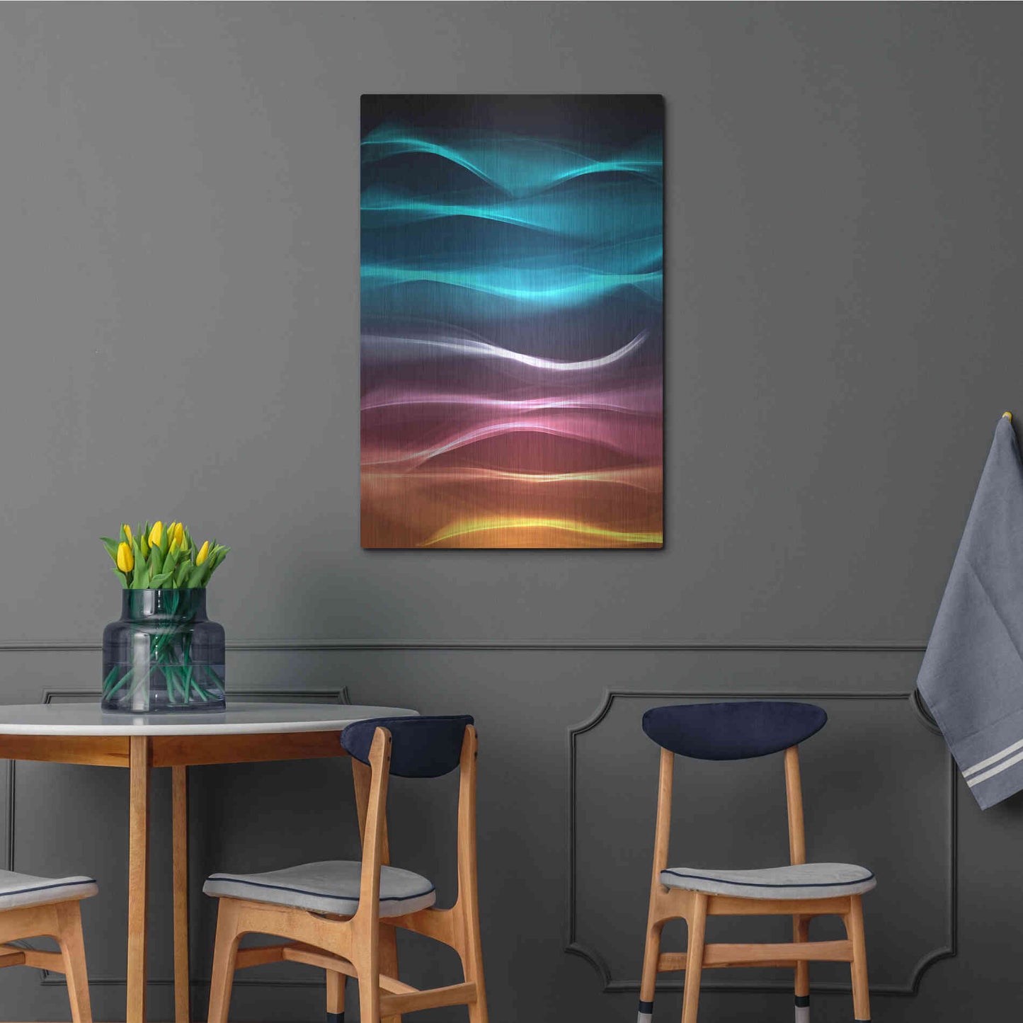 Luxe Metal Art 'Mysterious Light 22' by Irena Orlov, Metal Wall Art,24x36