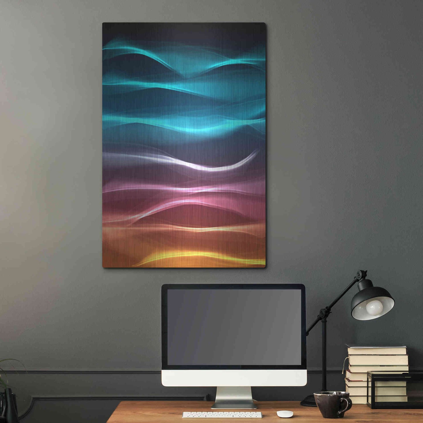 Luxe Metal Art 'Mysterious Light 22' by Irena Orlov, Metal Wall Art,24x36