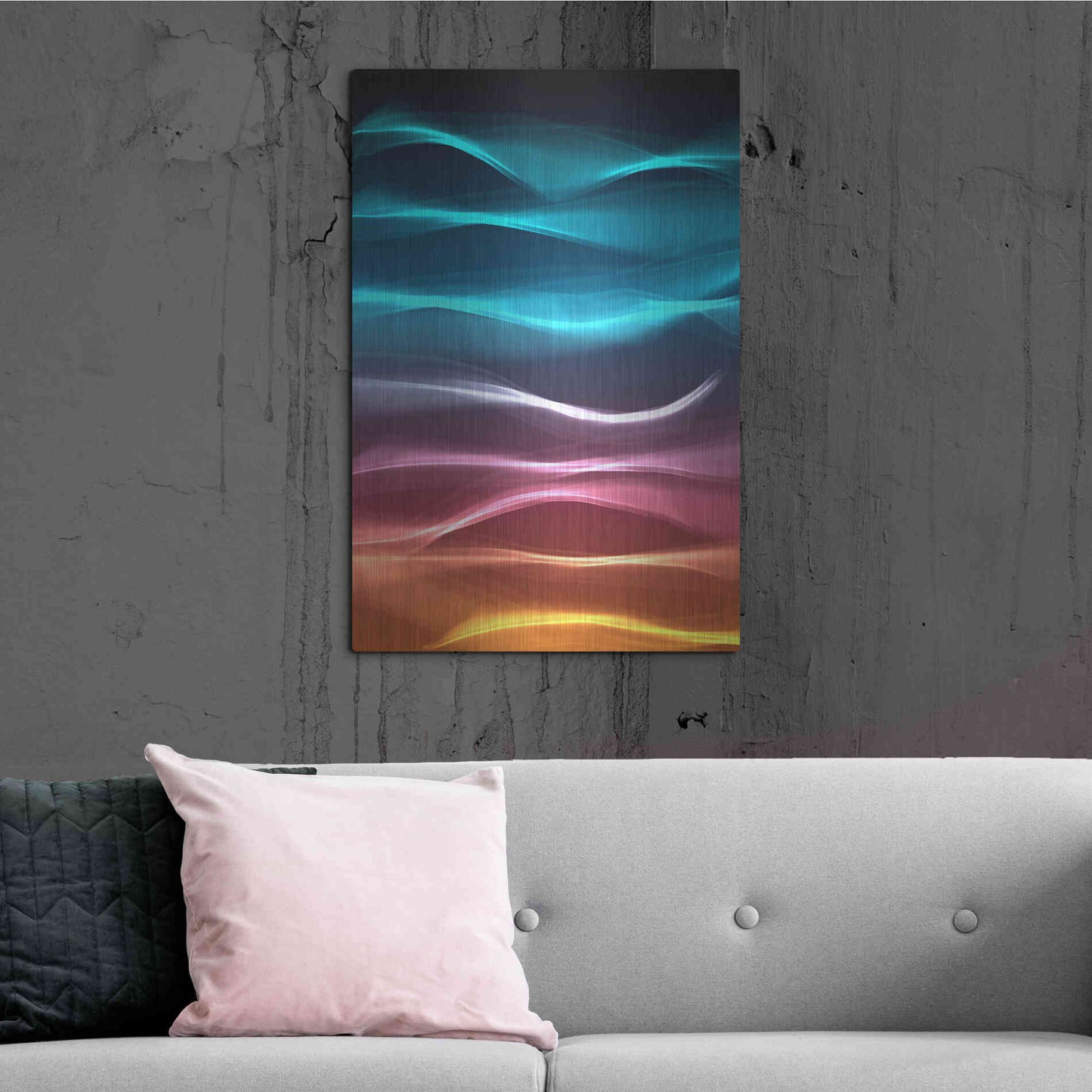 Luxe Metal Art 'Mysterious Light 22' by Irena Orlov, Metal Wall Art,24x36