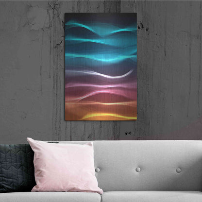 Luxe Metal Art 'Mysterious Light 22' by Irena Orlov, Metal Wall Art,24x36