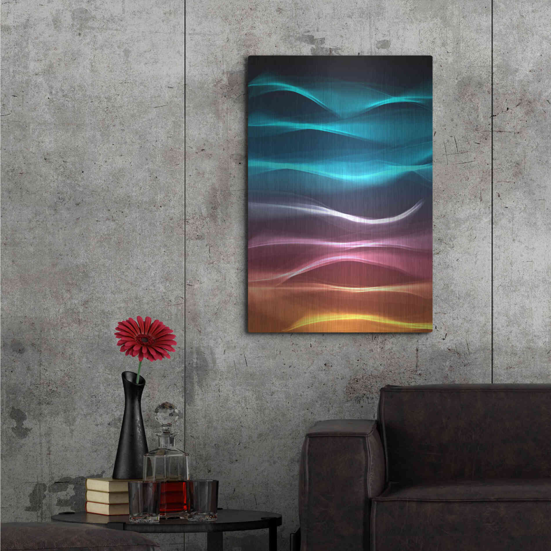 Luxe Metal Art 'Mysterious Light 22' by Irena Orlov, Metal Wall Art,24x36