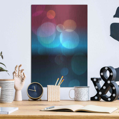 Luxe Metal Art 'Mysterious Light 23' by Irena Orlov, Metal Wall Art,12x16