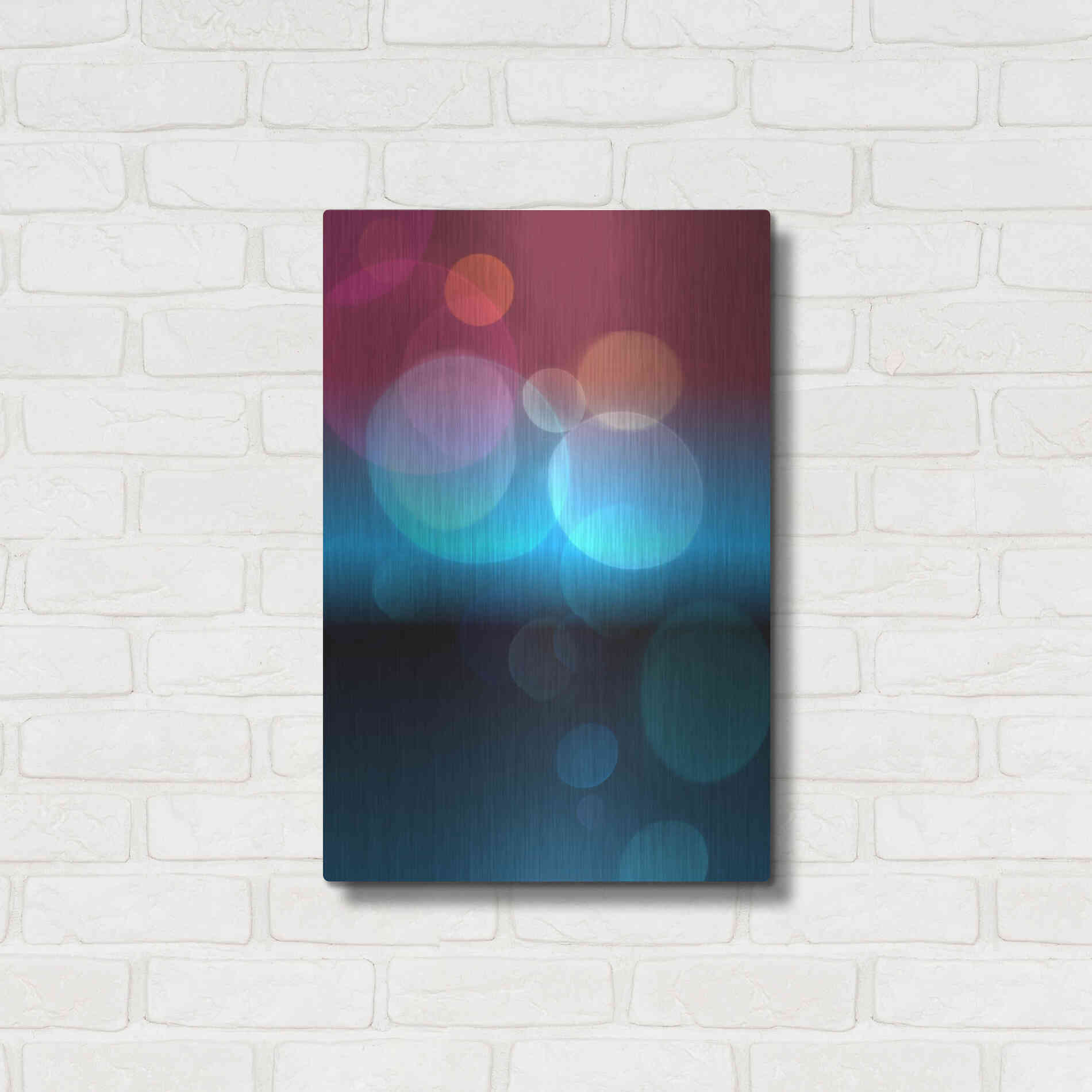 Luxe Metal Art 'Mysterious Light 23' by Irena Orlov, Metal Wall Art,16x24