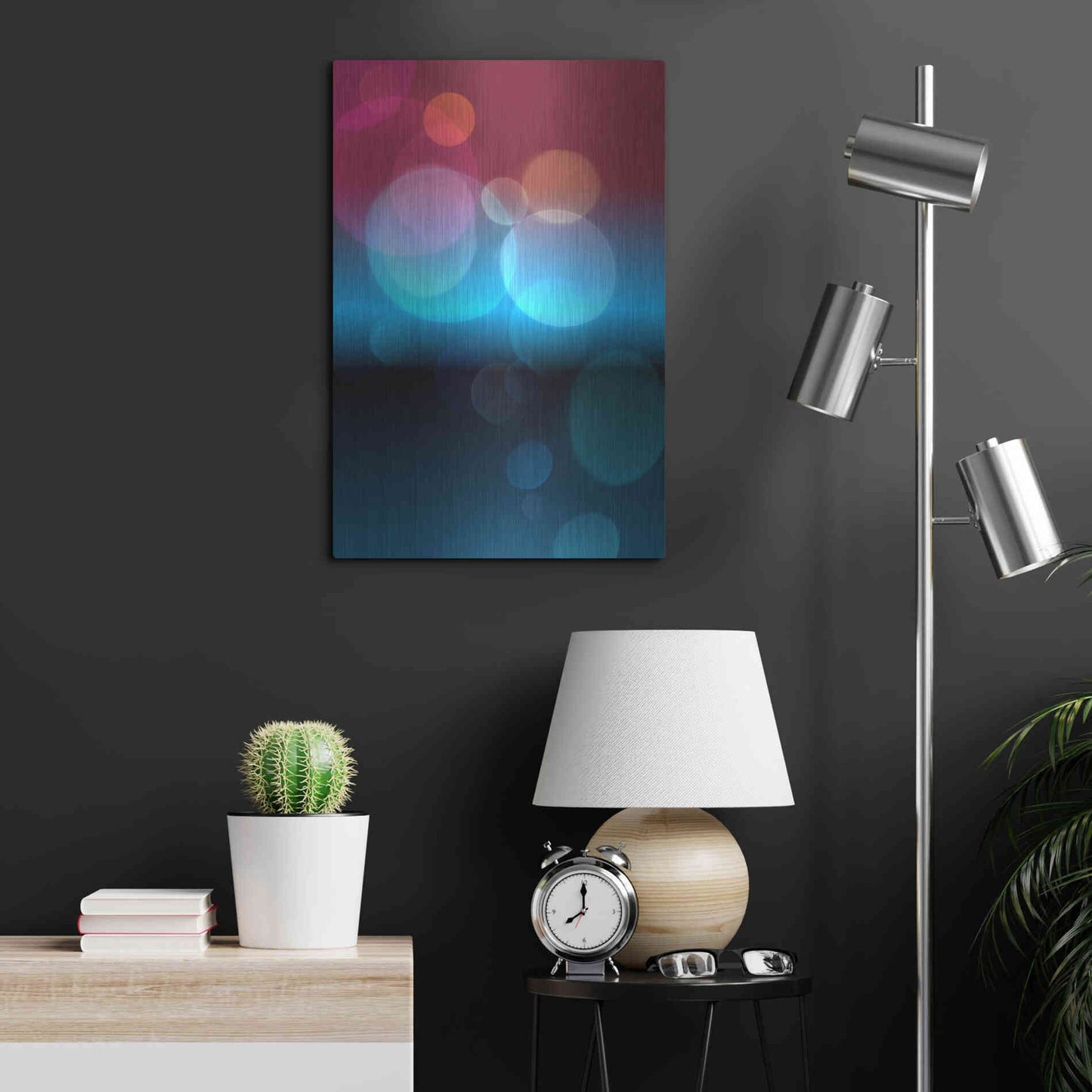 Luxe Metal Art 'Mysterious Light 23' by Irena Orlov, Metal Wall Art,16x24