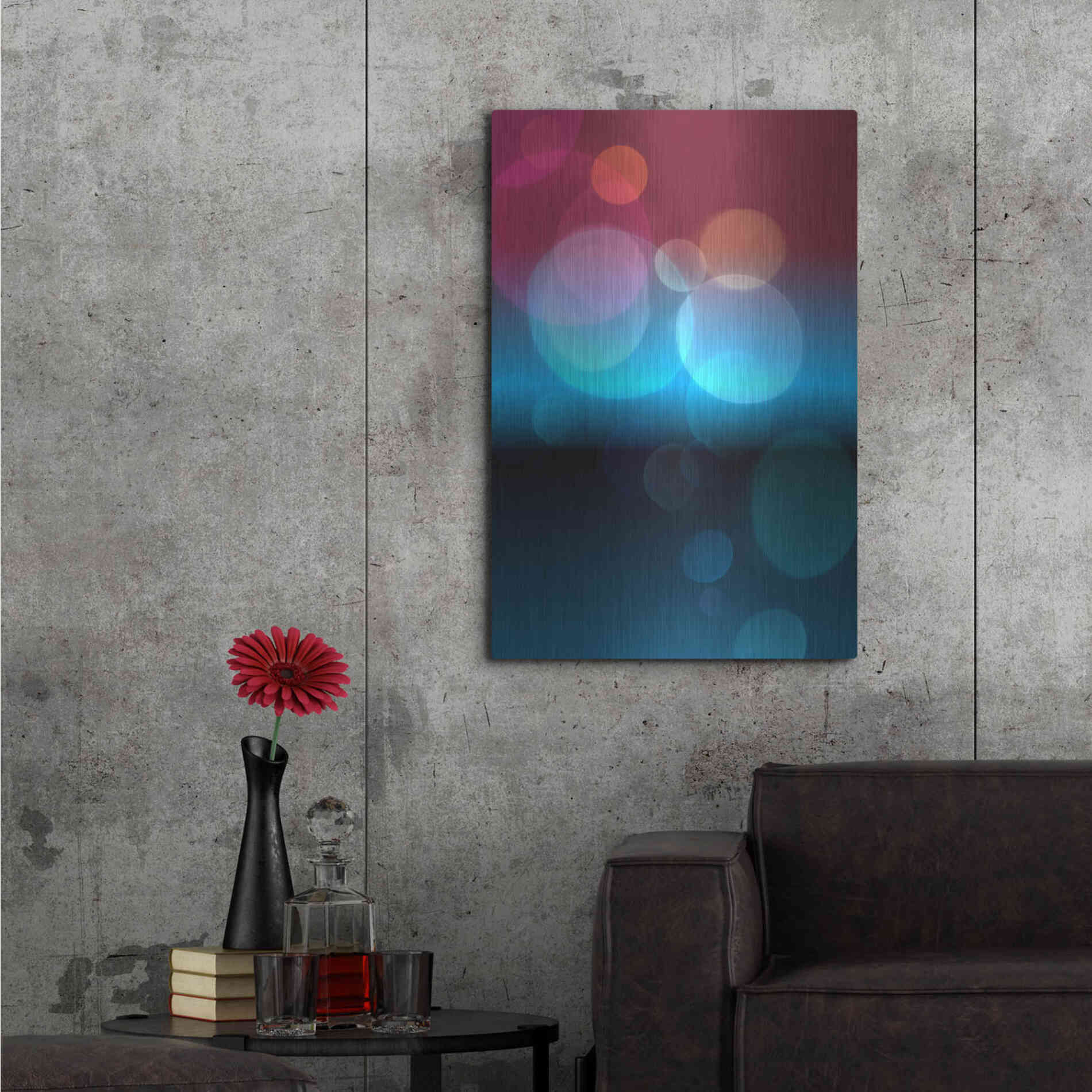 Luxe Metal Art 'Mysterious Light 23' by Irena Orlov, Metal Wall Art,24x36