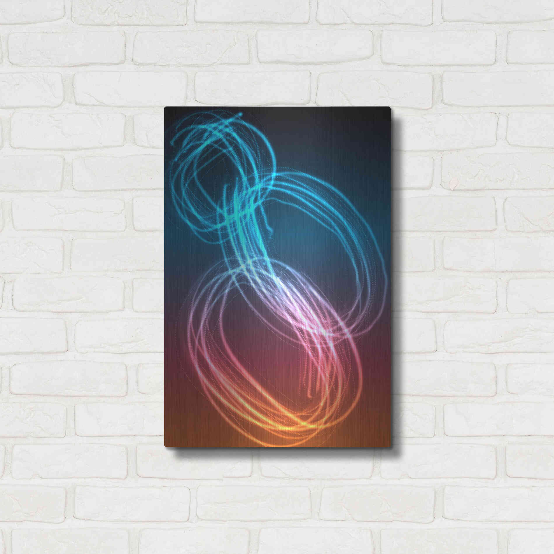 Luxe Metal Art 'Mysterious Light 24' by Irena Orlov, Metal Wall Art,16x24