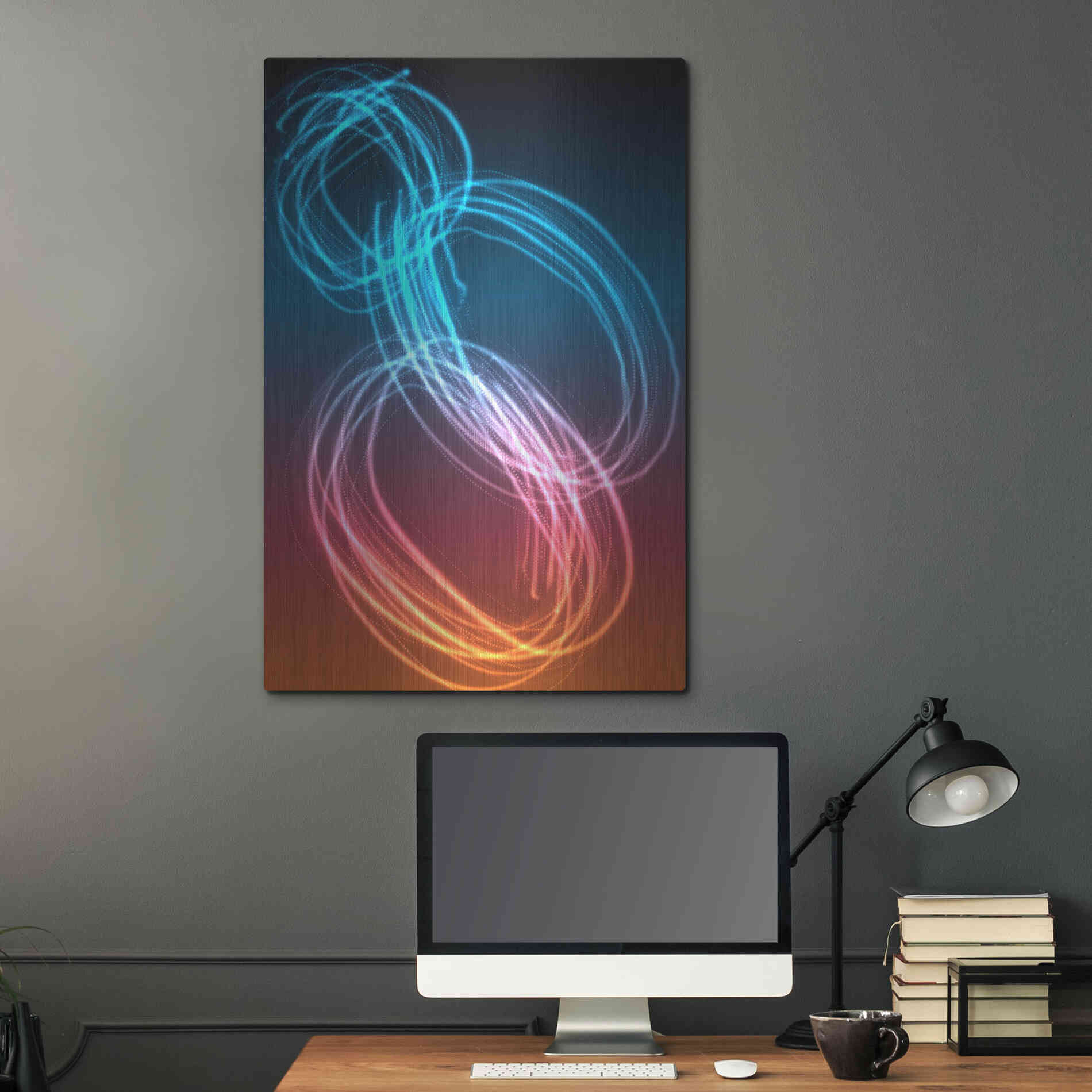 Luxe Metal Art 'Mysterious Light 24' by Irena Orlov, Metal Wall Art,24x36