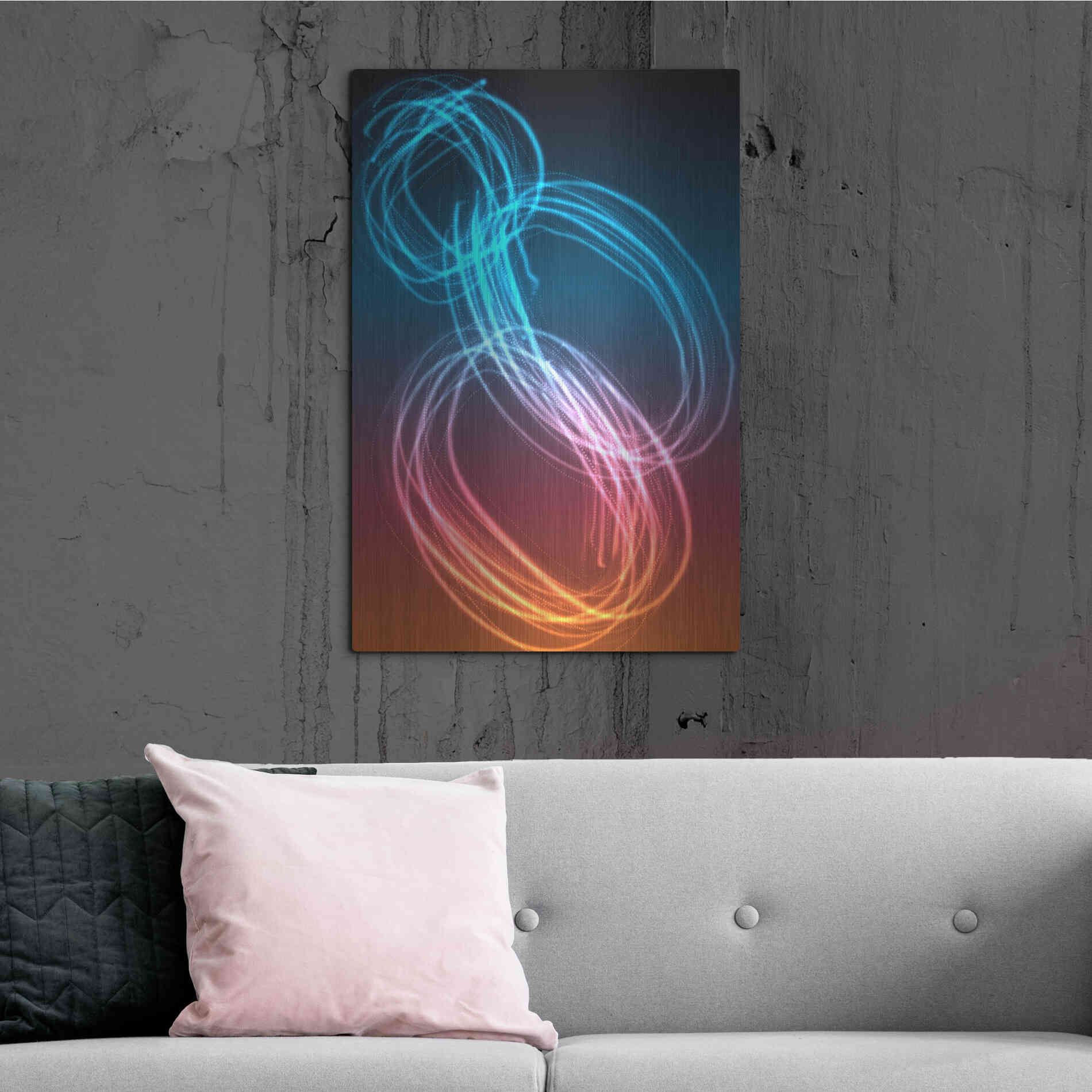 Luxe Metal Art 'Mysterious Light 24' by Irena Orlov, Metal Wall Art,24x36