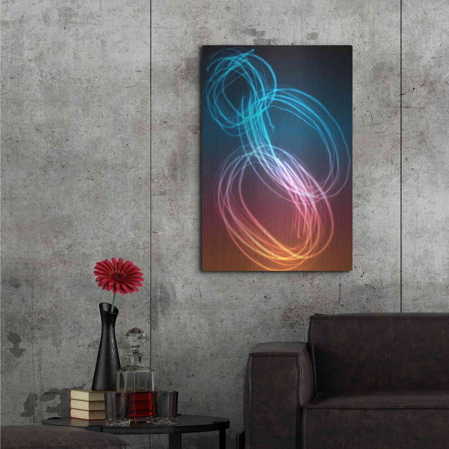 Luxe Metal Art 'Mysterious Light 24' by Irena Orlov, Metal Wall Art,24x36