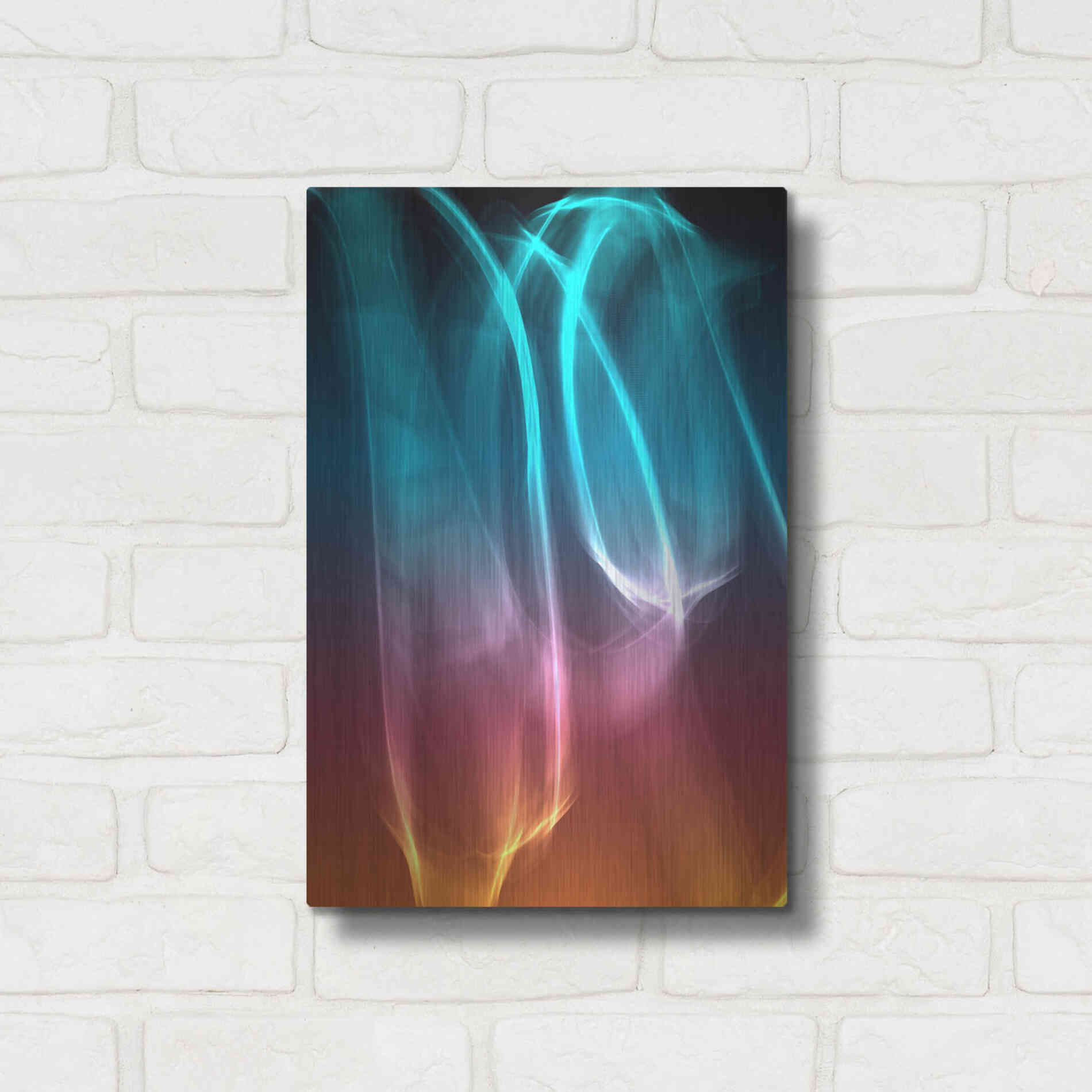 Luxe Metal Art 'Mysterious Light 26' by Irena Orlov, Metal Wall Art,12x16
