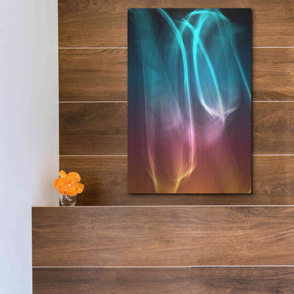 Luxe Metal Art 'Mysterious Light 26' by Irena Orlov, Metal Wall Art,12x16