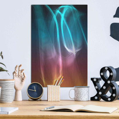 Luxe Metal Art 'Mysterious Light 26' by Irena Orlov, Metal Wall Art,12x16