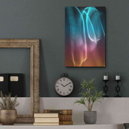 Luxe Metal Art 'Mysterious Light 26' by Irena Orlov, Metal Wall Art,12x16