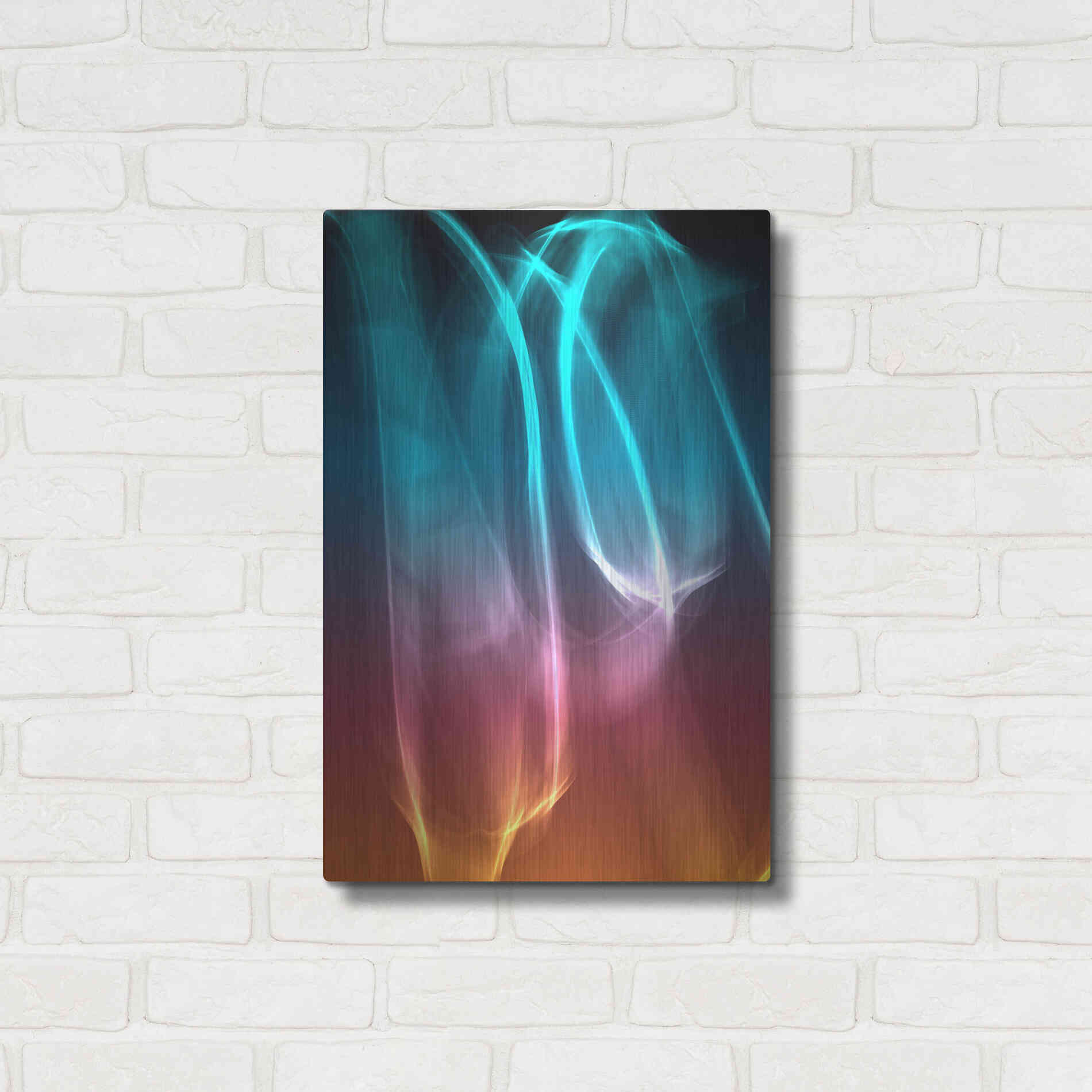Luxe Metal Art 'Mysterious Light 26' by Irena Orlov, Metal Wall Art,16x24