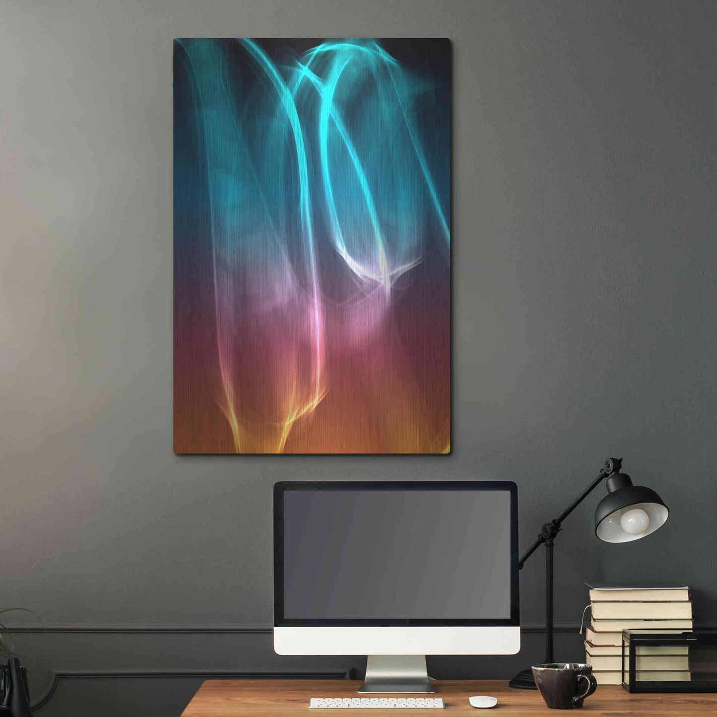 Luxe Metal Art 'Mysterious Light 26' by Irena Orlov, Metal Wall Art,24x36