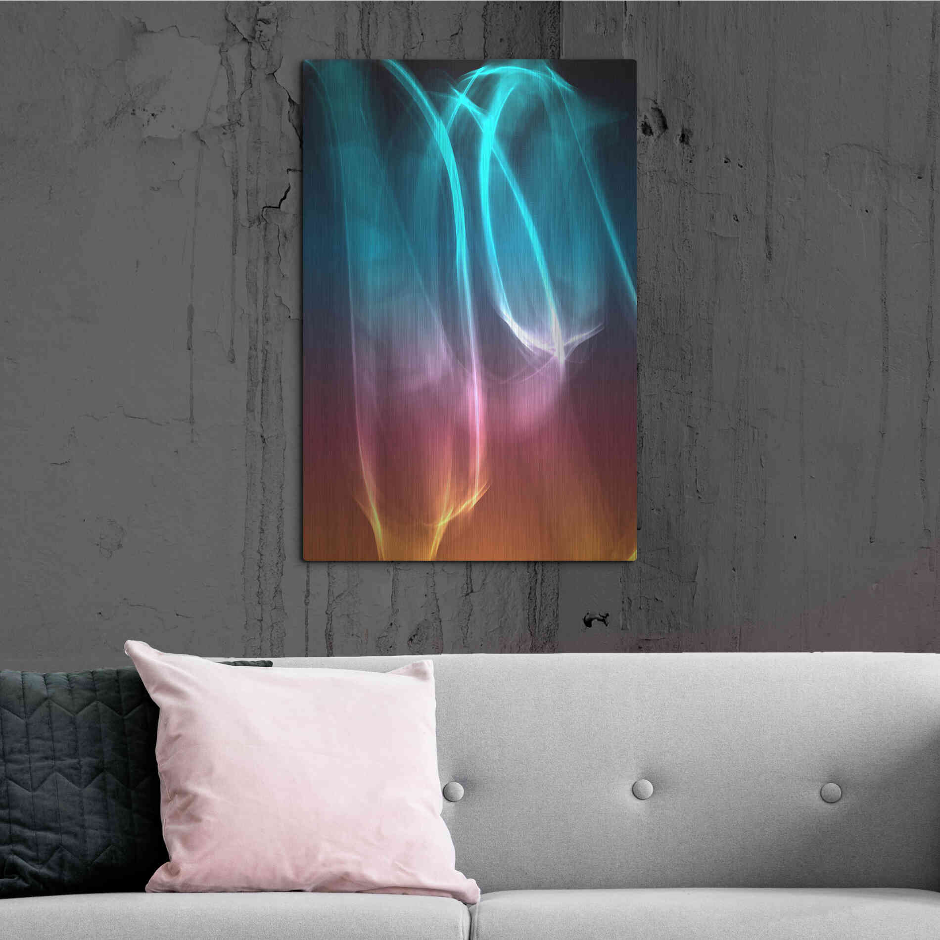 Luxe Metal Art 'Mysterious Light 26' by Irena Orlov, Metal Wall Art,24x36