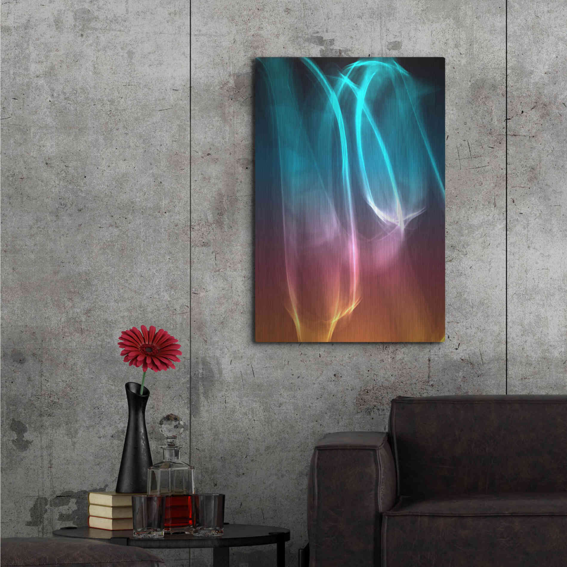 Luxe Metal Art 'Mysterious Light 26' by Irena Orlov, Metal Wall Art,24x36