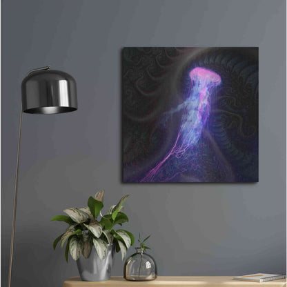 Luxe Metal Art 'Gelatinaous, Three' by Steve Hunziker, Metal Wall Art,24x24