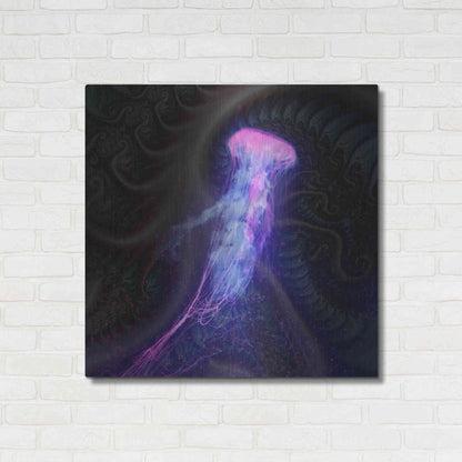 Luxe Metal Art 'Gelatinaous, Three' by Steve Hunziker, Metal Wall Art,36x36