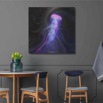 Luxe Metal Art 'Gelatinaous, Three' by Steve Hunziker, Metal Wall Art,36x36