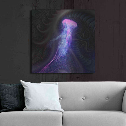Luxe Metal Art 'Gelatinaous, Three' by Steve Hunziker, Metal Wall Art,36x36