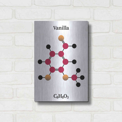 Luxe Metal Art 'Vanilla Molecule' by Luxe Portfolio, Metal Wall Art,12x16