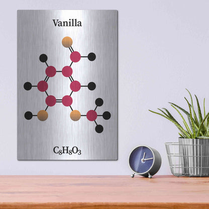 Luxe Metal Art 'Vanilla Molecule' by Luxe Portfolio, Metal Wall Art,12x16