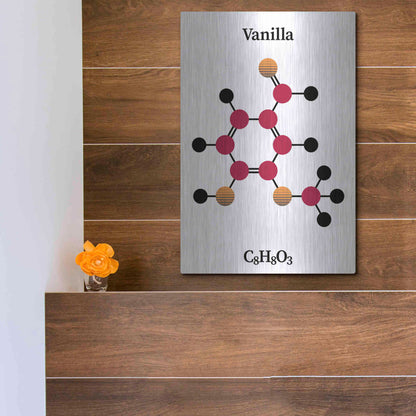 Luxe Metal Art 'Vanilla Molecule' by Luxe Portfolio, Metal Wall Art,12x16