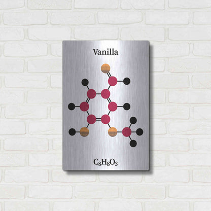 Luxe Metal Art 'Vanilla Molecule' by Luxe Portfolio, Metal Wall Art,16x24