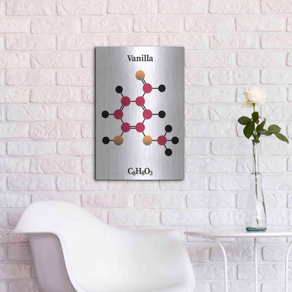 Luxe Metal Art 'Vanilla Molecule' by Luxe Portfolio, Metal Wall Art,16x24