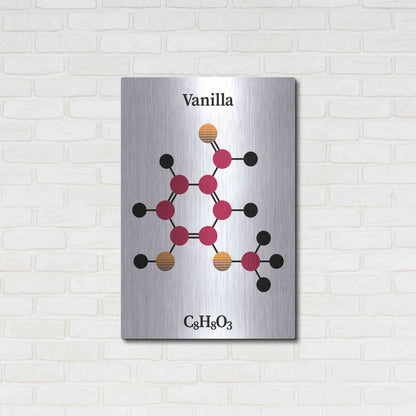 Luxe Metal Art 'Vanilla Molecule' by Luxe Portfolio, Metal Wall Art,24x36