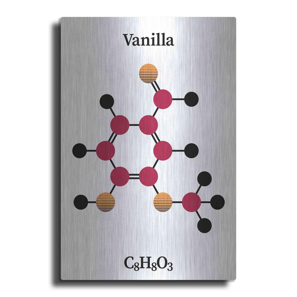 Luxe Metal Art 'Vanilla Molecule' by Luxe Portfolio, Metal Wall Art