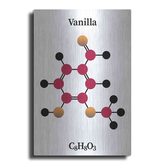 Luxe Metal Art 'Vanilla Molecule' by Luxe Portfolio, Metal Wall Art