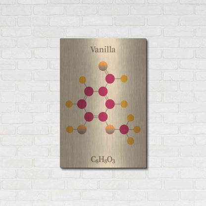 Luxe Metal Art 'Vanilla Molecule 2' by Luxe Portfolio, Metal Wall Art,24x36