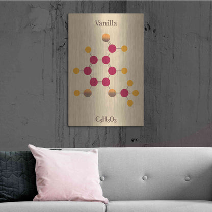 Luxe Metal Art 'Vanilla Molecule 2' by Luxe Portfolio, Metal Wall Art,24x36