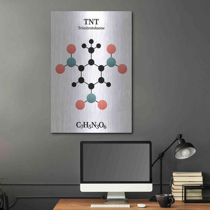 Luxe Metal Art 'TNT Molecule' by Luxe Portfolio, Metal Wall Art,24x36