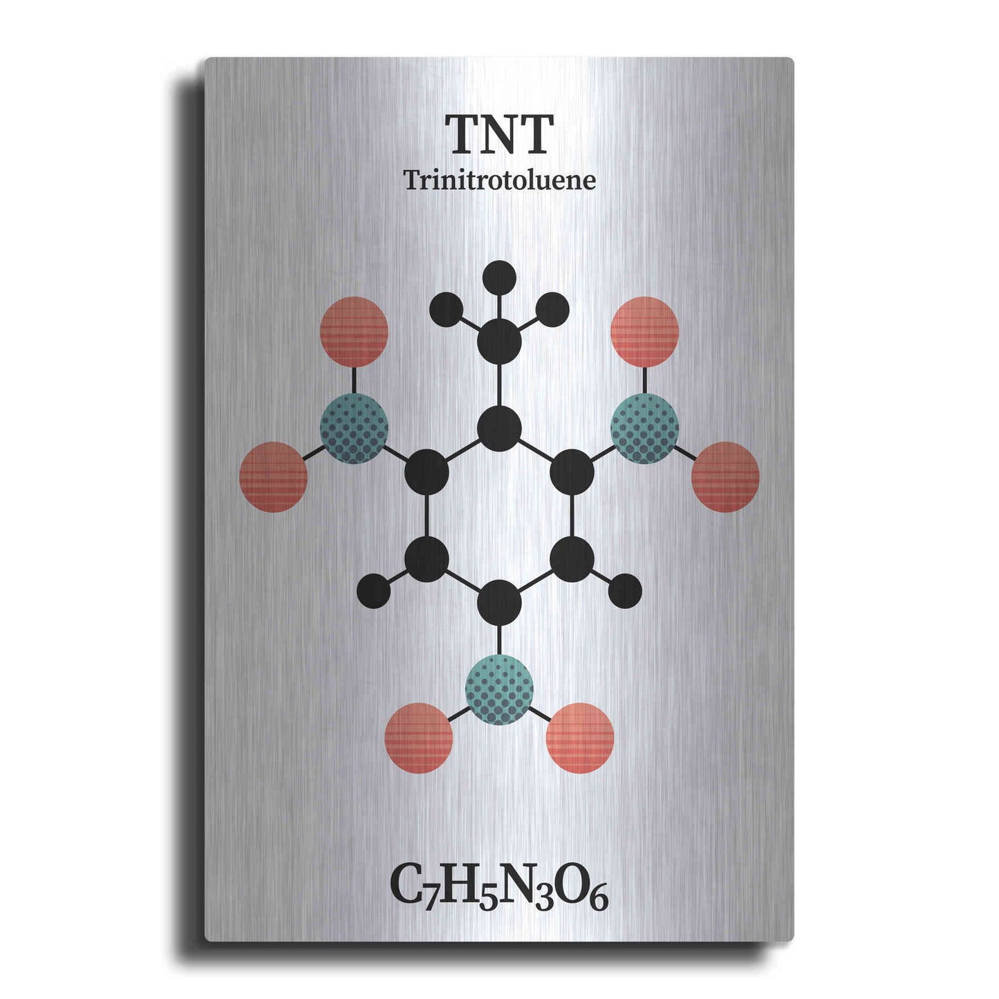 Luxe Metal Art 'TNT Molecule' by Luxe Portfolio, Metal Wall Art