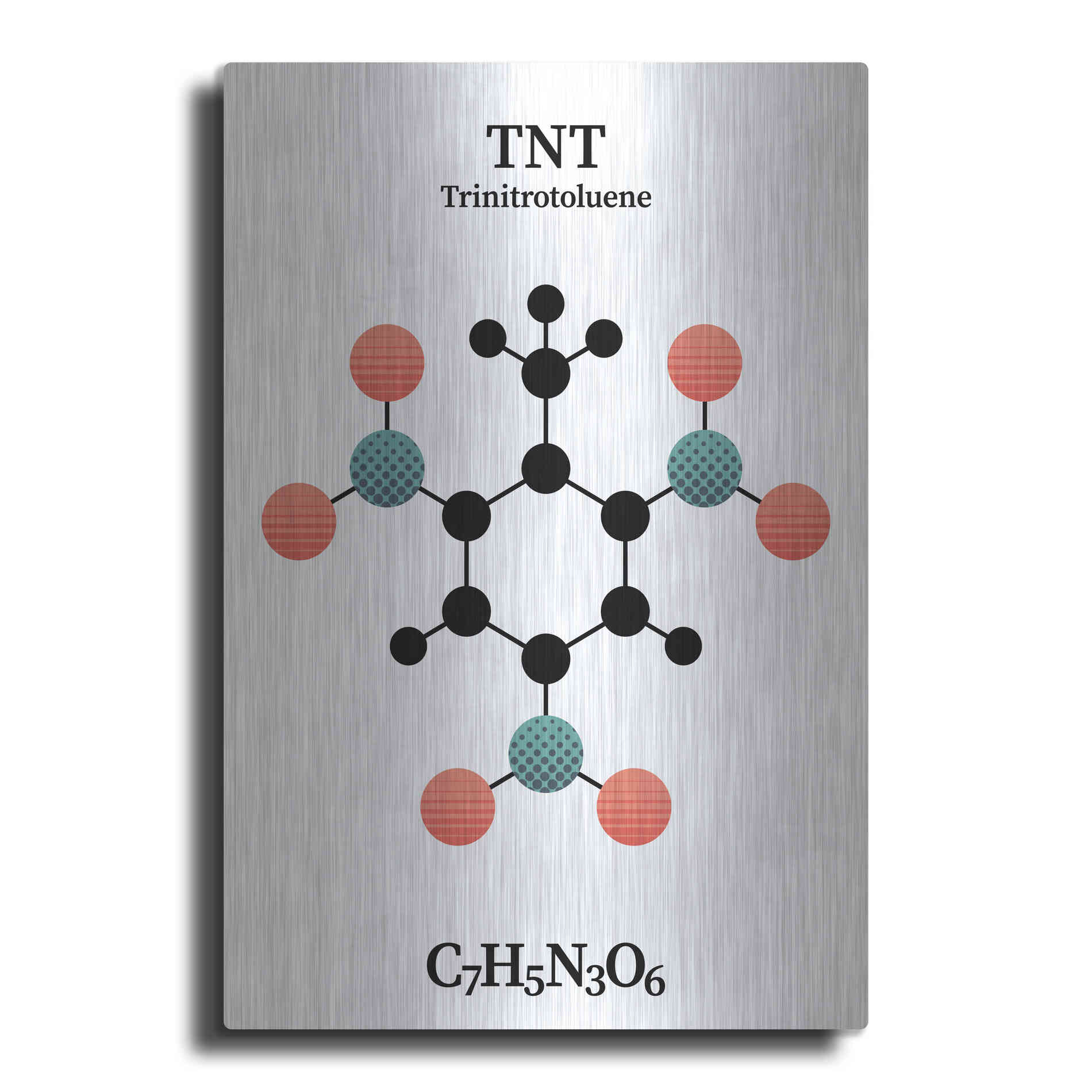 Luxe Metal Art 'TNT Molecule' by Luxe Portfolio, Metal Wall Art