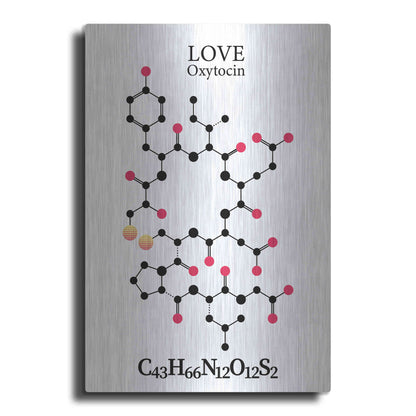 Luxe Metal Art 'Oxytocin Molecule' by Luxe Portfolio, Metal Wall Art