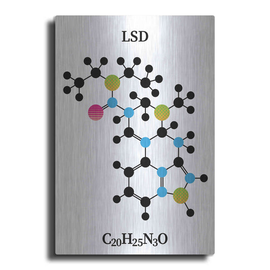 Luxe Metal Art 'LSD Molecule' by Luxe Portfolio, Metal Wall Art
