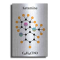 Luxe Metal Art 'Ketamine Molecule' by Luxe Portfolio, Metal Wall Art