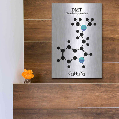 Luxe Metal Art 'DMT Molecule 2' by Luxe Portfolio, Metal Wall Art,12x16