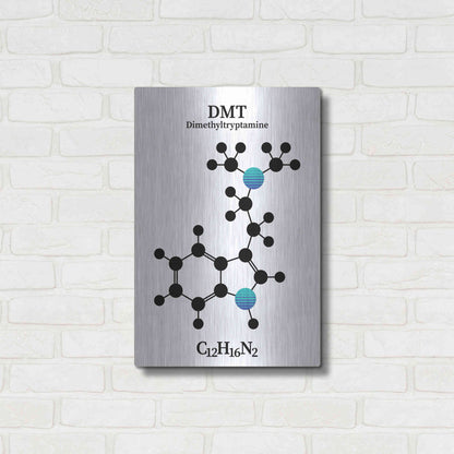 Luxe Metal Art 'DMT Molecule 2' by Luxe Portfolio, Metal Wall Art,16x24