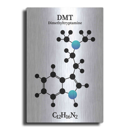 Luxe Metal Art 'DMT Molecule 2' by Luxe Portfolio, Metal Wall Art