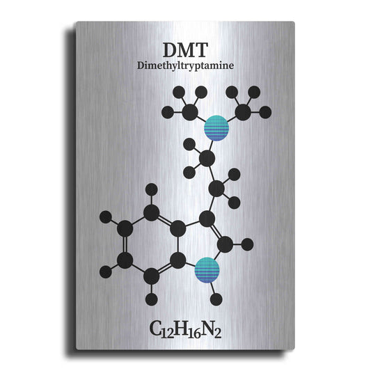 Luxe Metal Art 'DMT Molecule 2' by Luxe Portfolio, Metal Wall Art