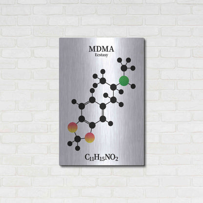 Luxe Metal Art 'MDMA Molecule' by Luxe Portfolio, Metal Wall Art,24x36