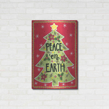 Luxe Metal Art 'Peace on Earth Tree' by Annie LaPoint, Metal Wall Art,24x36